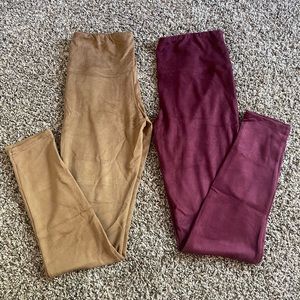 Suede Pants